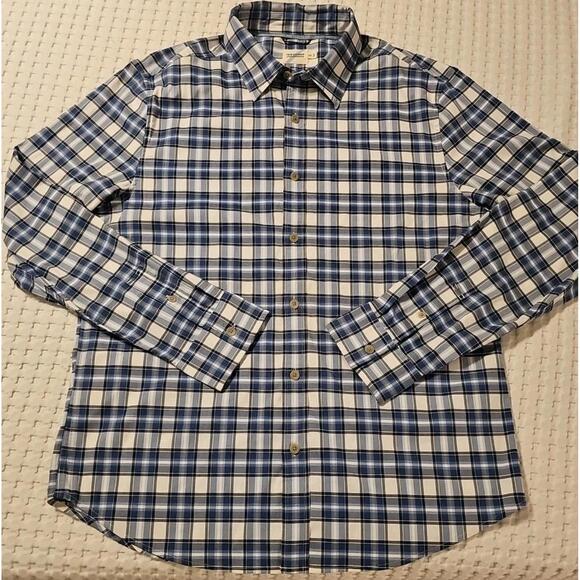 Fair Harbor Other - Fair Harbor Ultra Stretch Flannel Plaid Shirt Men’s Medium Blue Check‎ NWOT